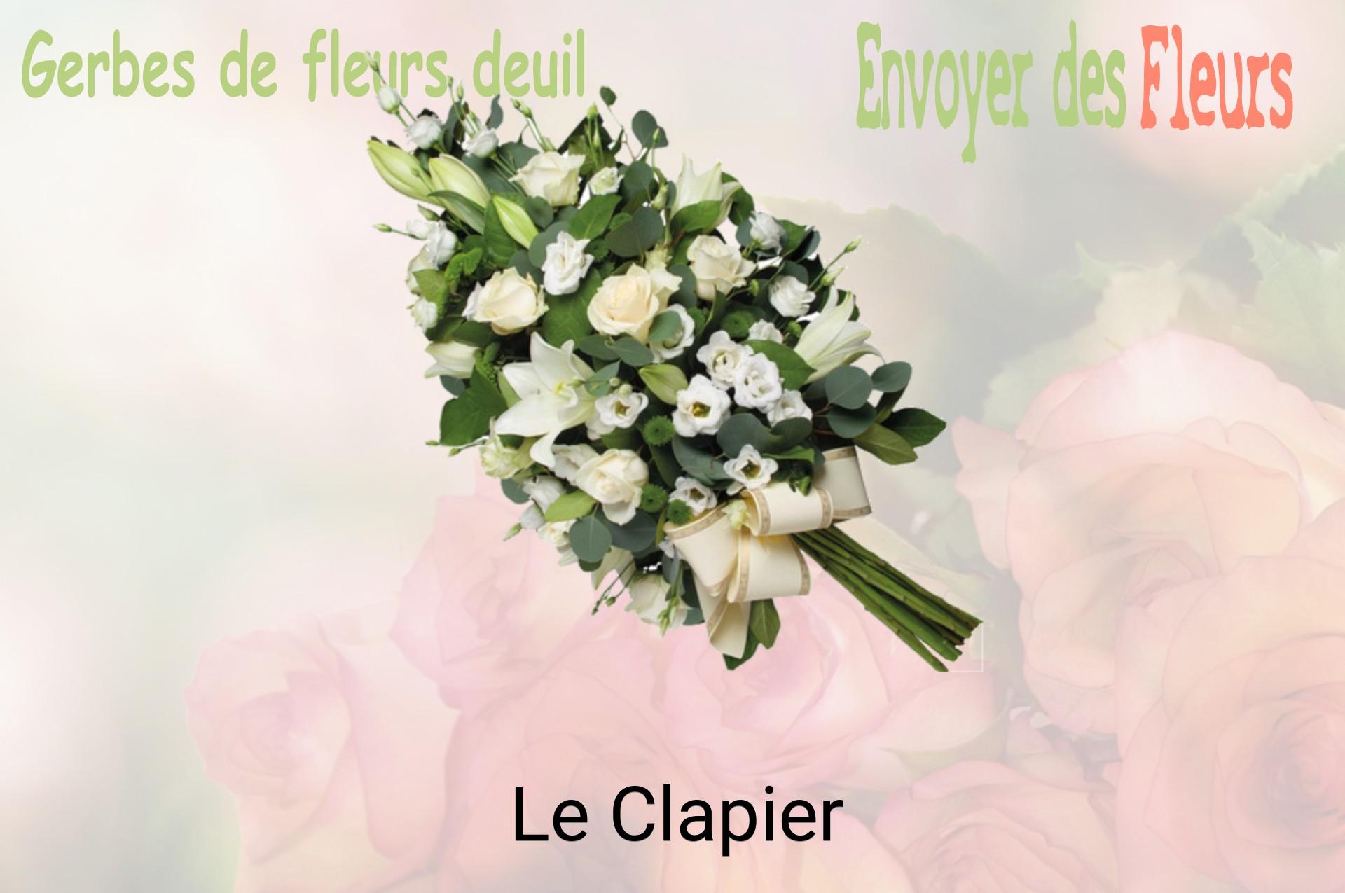 Gerbe de fleurs de deuil livrée à Le Clapier